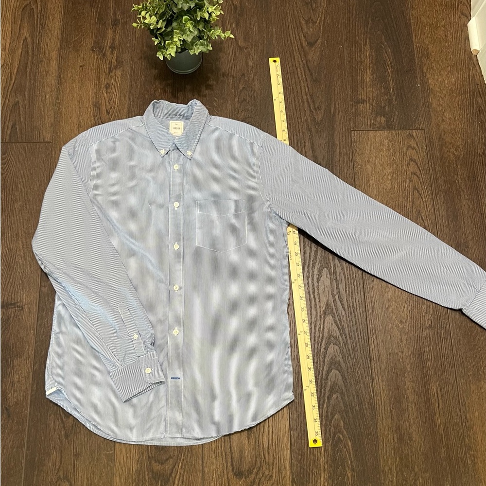 Gap Men's Blue Striped Shirt Button Down